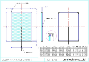 LEDライトパネルLF34HR