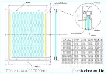 LEDライトパネルSFR23